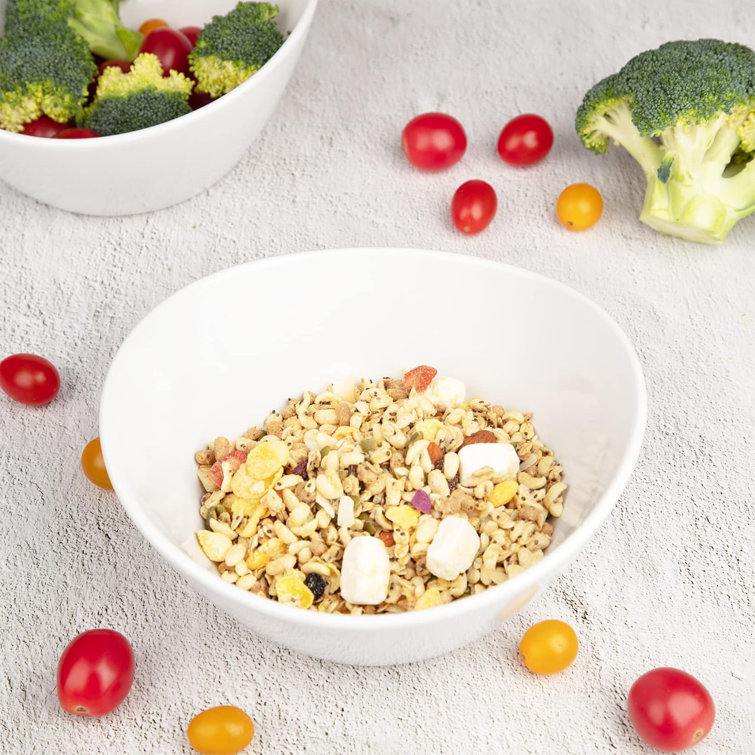 Ivy Bronx 42 OZ Soup Bowls Set of 4, White Ceramic Bowls for Soup Salad